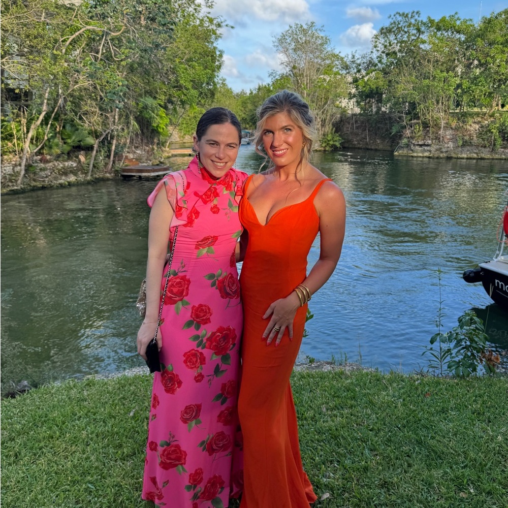 Stella McCartney Orange Long Dress